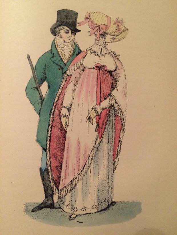 Lady and Gentleman in Regency fashions from 1807